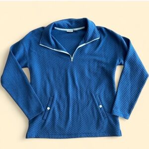 L.L. Bean Women's Blue Zip-Up Sweater